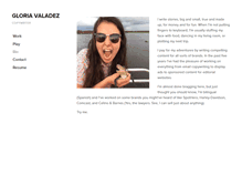 Tablet Screenshot of gloriavaladez.com